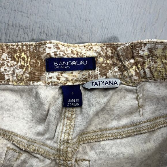 Bandolino Jeans Tatyana Capri Pants Women's 6 Super Stretch Slim Fit Multicolor - Picture 11 of 16